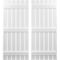 Ekena Millwork Americraft 6-Board, 3 Batten Exterior Real Wood Spaced Board-n-Batten Shutters, ARW401SB623X32WHH, PR ARW401SB623X32WHH - alternate 1